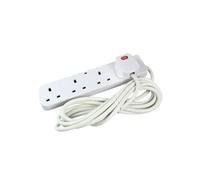 Extension Lead 4-Way Socket 2m Cable