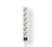 Extension Multiprise 6 Voies 3680W 16A 1.5m Type E avec Bouton marche/arrêt