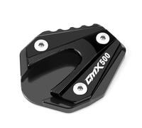 Extension Pad Motorcycle CNC Aluminum Foot Kickstand Enlarger Side Stand Pad For Rebel 300 500 CMX300 CMX500 Anti-skid Base(BLACK 2)