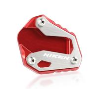 Extension Pad Motorcycle CNC Foot Side Stand Enlarge Extension For YZF-R3 YZF-R25 MT-03 MT-25 NIKEN 2015-2021Anti-skid Base(Red 2)