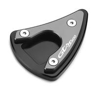 Extension Pad Motorcycle CNC Kickstand Foot Side Stand Enlarge Extension Pad Support Plate For VESPA GTS300 Super Sport GTV300(Titanium)