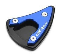 Extension Pad Motorcycle CNC Kickstand Foot Side Stand Enlarge Extension Pad Support Plate For VESPA GTS300 Super Sport GTV300(BLUE)