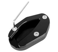 Extension Pad Motorcycle CNC Kickstand Foot Side Stand Extension Pad Support Enlarge Plate For Bonneville T100 T120 2018-2023(Black)