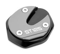 Extension Pad Motorcycle CNC Kickstand Foot Side Stand Extension Pad Support Plate Enlarge Stand For DAX ST125 2022 2023(Titanium)