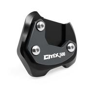 Extension Pad Motorcycle Kickstand Extension Foot Side Stand Enlarger Support Plate Pad For Rebel CMX300 CMX500 All Years(Titanium 2)