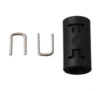 Extension Pipe Connector for Pressure Washer, Compatible with, Engineering Plastic Hose Adapter to Join Two Hoses, Black Spare Part(A)