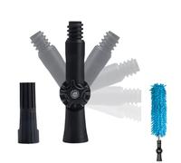 Extension Pole Angle Adapter - Rotatable Hinge Tip with 1/4" Anti-Wobble Thread | Universal Adjustable for Gutter Cleaning Tools, Window Cleaner Brush, Paint Roller | Dusting Pole Accessory