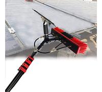 Extension Pole Squeegee Window Washer Combo Telescopic for High Reach Cleaning with 35cm Brush Head