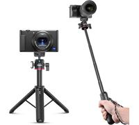 Extension Pole Tripod,Mini Selfie Stick Tripod Stand Handle Grip for Webcam Cameras Vlogging
