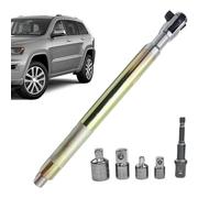 Extension Socket Wrench - Heavy Duty Metal Driver, High Torque Repair Tool, Offset Tight Access Kit | 1/2 Inch Adapter Set for Machinery Engine Vehicle Tire Fix Compartment Work Use