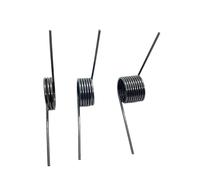 Extension spring, 10 Pcs Left-handed 65 Mn Spring Steel Torsion, 2.5 mm x 30 V-shaped 3-9 Turns, 120 Degrees(2.5 mm x 30 mm-120 degrees-8 laps)