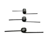 Extension spring, 10 Pcs Left-handed 65 Mn Spring Steel Torsion, 2.5 mm x 30 V-shaped 3-9 Turns, 180 Degrees(2.5 mm x 30 mm-180 degrees-6 laps)