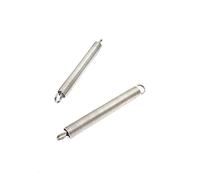 Extension Spring, 2 pcs 0.7mm Wire Diameter, 6mm Outer Diameter, 70-300mm Length 304 Stainless Steel Expansion Small Tension Spring Hook Expansion(70mm)