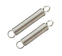 Extension Spring，Spring Pins，Replacement Springs，2Pcs Wire Diameter 1.5mm Stainless Steel Extension Springs With Closed Ring, Outer Diameter 12mm Cylindroid Helical Pullback Expansion Springs, Length