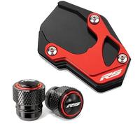 Extension Stand Motorcycle Kickstand Pad Side Stand For Aprilia RS457 RS 457 Extension Plate Foot Enlarge Support Extender,Tire Valve Caps Motorbike Kickstand Support Plate