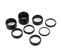 Extension Tube Kit, Aluminum Alloy 8PCS M42x0.75mm Extending Ring 3 5 7 10 12 15 20 30mm Telescope Extension Tube Set with Extinction Thread for Astronomical Telescope