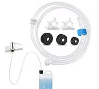 Extension Tube Kit for Soap Dispenser for Kitchen Sink, 47" Sink Soap Dispenser Extension Tube Kit with Upgraded Check Valve, Under Sink Dish Soap Dispenser Tube Hose for Kitchen & Bathroom