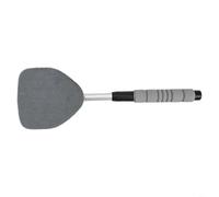 Extension-Type Car Window Cleaner, with Retractable Handle and 180° Swivel Head, Windshield Cleaning Tool Kit with Microfiber Pads and Spray Bottle, for Auto Interior and Exterior Glass(Gray)