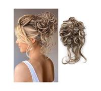 Extensions Messy Fluffy Bun Hair Pieces Synthetic Wavy Curly Elastic Updo Chignon Fake Ponytail Extension for Women(12H613)