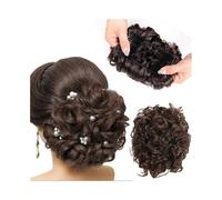 Extensions Short Messy Curly Dish Hair Bun Extension with Combs Thick Chignon Hairpiece Ponytail Hairpiece for Women(Q1-4)