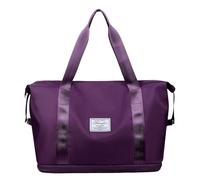EXTENSIVE TRAVEL BAG: Sports bag with large capacity and separation of wet and dry carry bags, expandable with a large capacity, manual luggage bag | Training bags s, Dark Purple, Consulte la