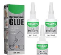 Extensivek.Ex01 Glue, Welding High-Strength Oily Glue, Welding Glue Oily, Welding Oily Glue, Welding Glue High Strength for Metal, for Metal, Wood, Ceramics,Leather, Glass (3 pcs)