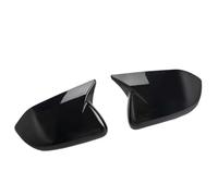 Exterior 2PCS Car Exterior Rearview Housings For Explorer 2020-2024 LHD Carbon Look Mirror Case Side Wing Cover Trim Shell Rearview Cover(Gloss Black)