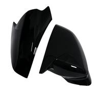 Exterior Accessories Compatible With Seat For Leon 2020 2021 2022 2023 2024 Car Rearview Side Mirror Cover For Wing Cap Exterior Door Rear View Case Trim Carbon(Bright black)