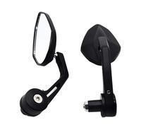 Exterior Accessory 1 Pair Durable 7/8" 22mm Motorcycle Rearview Mirrors Handlebar End Mirror For Suzuki(Black)
