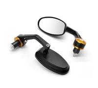 Exterior Accessory 22mm Motorcycle Mirror White Glass Handle Bar End Rearview Side Mirror For XT250 For TRICKER DT230 DT 125 230 For LANZA(Gold)