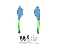 Exterior Accessory Motorcycle Aluminum Rear View Mirrors Side Rearview Mirror Silver Gold Red Purple For Kawasaki Z900 Z900RS Z800 Z1000(Green)