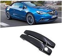 Exterior Car Door Handle Cover Black Carbon Fiber,For Opel Cascada Cabrio,For Buick Vauxhall 2013~2019