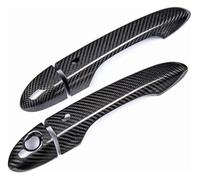 Exterior Car Door Handle for Ghibli for Quattroporte for Levante LHD Car Styling 8pcs Real Carbon Fiber Auto Outer Door Handle Cover(2 Dr with Sensor)