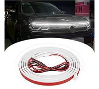 Exterior Car LED Strip Lights, Dynamic Scan Start Up Hoodbeam Kit, Flexible Dynamic Car Hood Led Strip, Waterproof Car Daytime Running Light for Cars, Suvs, Trucks (Red, 23inch)