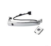 Exterior Chrome Door Handle Front Left Driver Side For Nissan Rogue 2010-2013 With Keyless Entry Sensor, OEM Replacement Part 80640-CZ31B 80640-CZ31A 80645-CA000(Drivers Side)