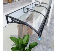 Exterior Door Canopy Awning Polycarbonate Roofing Canopy Rain Shelter for Entrance UV & Snow Protection Large Transparent Cover 120x180cm/47x71in