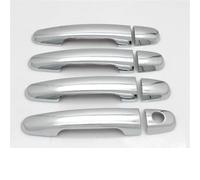 Exterior Door for Toyota for Urban for Cruiser XP110 for Scion XD Ist 2008-2016 Gloss Black for Chrome Car Door Handle Cover Trim Styling Accessories(Silver 0 Button)