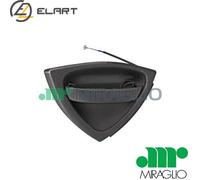 Door handle Right black 80.960.02 MIRAGLIO for SMART CITY-COUPE FORTWO Coupe