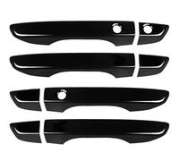 Exterior Door Handle Car Left Exterior Door Handle 4PCS Covers with Keyless Entry Handles for Civic 10th 2016-2019(Black)