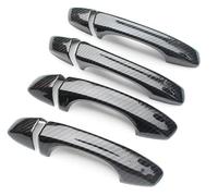 exterior door handle cover FOR S&koda For Superb 2016-2021 Carbon Fiber Chrome Car Si Door Handle Cover Trim Sticker Styling(4)