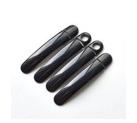 Exterior Door Handle Cover for Seat for Ibiza MK3 6L 2003 2004 2005 2006 2007 2008 2009 Chrome Carbon Fiber Car Door Handle Covers Car Stickers Door Handle Side Outer(Model 2)
