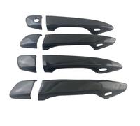 Exterior Door Handle Covers Car Exterior Door Handle Cover Replacement for Lexus ES ES300h ES350 ES250 ES200 GS GS350 GS450h 2012-2017 Trim Covers Sticker Auto Outer Side(Black 5)(Black 3)