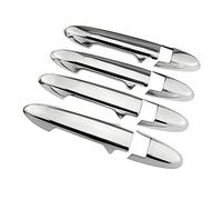 Exterior Door Handle For Fit for Jazz GK5 GP5 2014-2020 Carbon for fiber/for Chrome Exterior Car Door Handle Cover Trim Protection Decor ABS 8Pcs(Chrome No Holes)