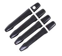 Exterior Door Handle for Mitsubishi Lancer 2009-2016, Front Rear Outer Door Handle Covers Trim Exterior Styling Accessories,Regular handles-Carbon fiber