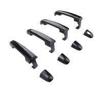 Exterior Door Handles Set Black Elegant Replacement for Sonata NF 2006-2010 Durable ABS Material 4 Units
