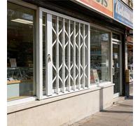 Exterior Door Window Security Grille, 36x48 40x28 30x48 20x44 in Foldable Window Security Bars Interior Burglar for House and French Doors, Casement/Barn Window Safety Guard(90x120cm/36x48in)