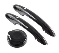 Exterior Handle Cover Fuel Tank Cap Trim Gloss Black Side Handle Fuel Tank Cap Cover Trim Set for MINI Cooper F55 F56 F57 2014-2023 2.0L ABS Exterior Accessories