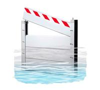 Exterior/House/Home Flood Defence Barriers Anti-Flood Flap Aluminum Flood Protection Board For Garage Door(Outside,85 * 40cm)