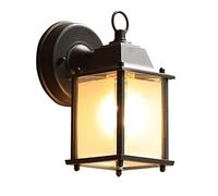 Exterior Light Retro Outdoor Wall Sconce Barn Farmhouse Wall Light Exterior Waterproof Patio/Porch Wall Lantern with Transparent Glass Shade Front Door Garage Entryway Lighting Fixture Outdoor Wall L