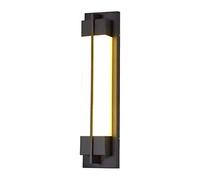 Exterior Light Simple Long Waterproof Wall Outdoor Modern Art Sconces Stainless Steel Balcony Corridor Lantern Front Door Mount Garage Villa Gate Lamp LED Nights Wal (Warm Light3000k 120cm/47in)